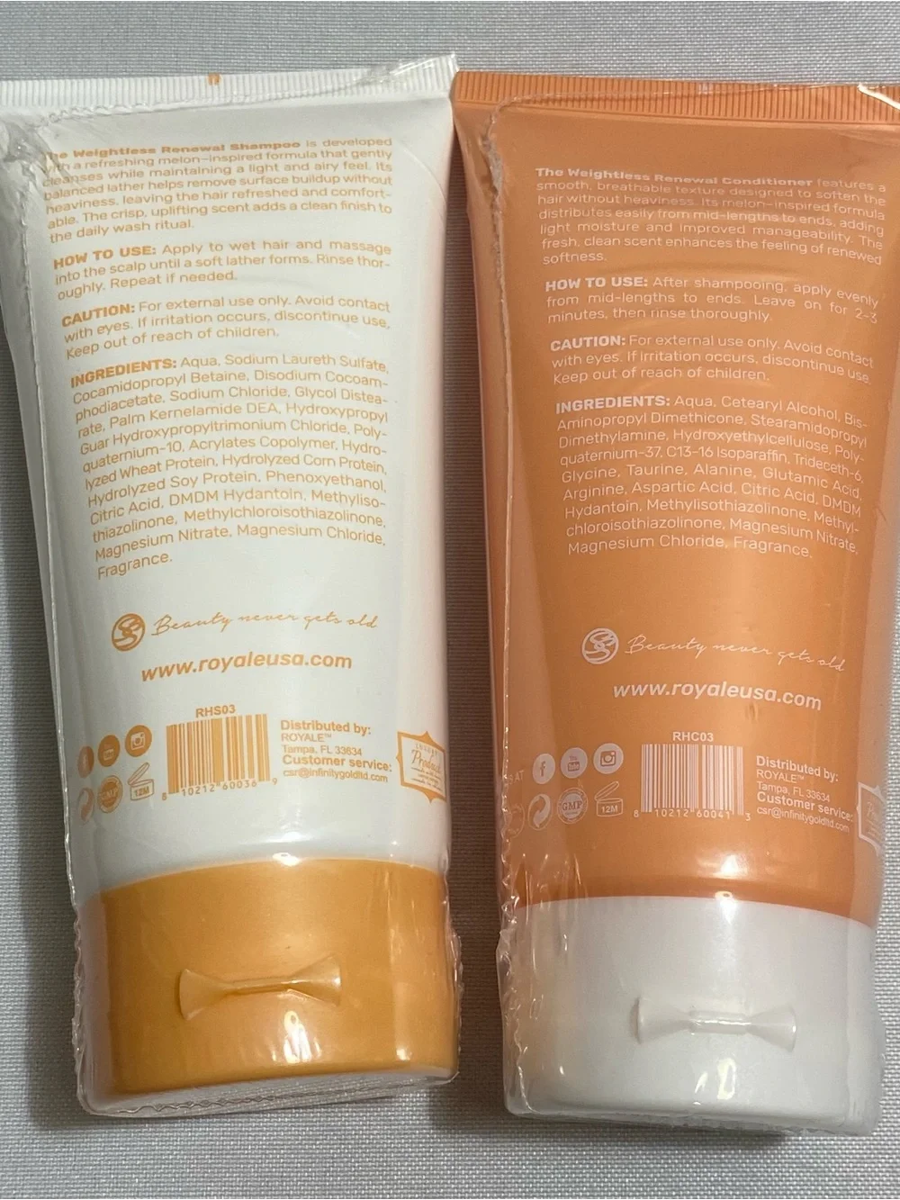 Royale Rescue Melon Shampoo & Conditioner Duo 150ml